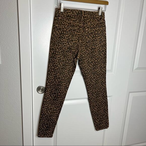 NWT Frame Leopard Print Ali High Rise Cigarette Jeans Size 25 - Picture 7 of 7